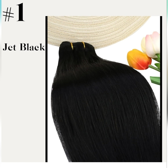 Clip in Hair Extensions Human Hair - Picture 6 of 6